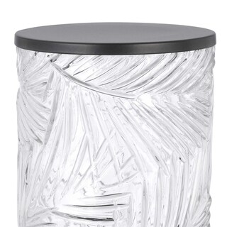 Foto 3 | Foto 3 | Lámpara Benzara Hem 23 Cm Pantalla Led Con Forma De Hoja De Cristal Gris - Venta Internacional.