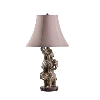 Foto 2 | Foto 2 | Mesa Decorativa Lamp Benzara De 21 Pulgadas Con Elefantes Apilados - Venta Internacional.