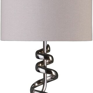 Foto 3 | Foto 3 | Lámpara De Mesa Benzara Bm240346 183 Cm Base Abstracta Plateada - Venta Internacional.