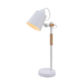 Foto 1 | Foto 1 | Lámpara Benzara Bm309006 Con Molduras De Madera Pantalla Abovedada De 58 Cm Color Blanco - Venta Internacional.