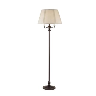 Foto 1 | Foto 1 | Lámpara De Pie Benzara 150 W Metal 6 Vías Pantalla De Tela Bronce - Venta Internacional.