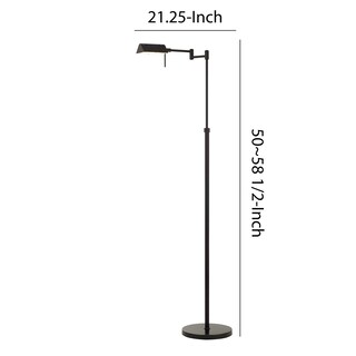 Foto 5 | Foto 5 | Lámpara De Pie Benzara 10w Led Con Brazo Oscilante Ajustable Color Negro - Venta Internacional.
