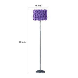 Foto 5 | Foto 5 | Lámpara De Pie Benzara Finn 160 Cm 100 W Tono Rosa Color Morado - Venta Internacional.