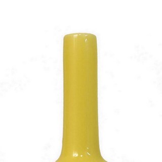 Foto 3 | Foto 3 | Jarrón Benzara Remi Cuello Estrecho Cerámica Amarilla Floral 41 Cm - Venta Internacional.