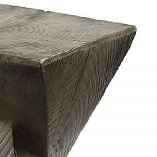 Foto 3 | Foto 3 | Mesa Decorativa Benzara 43 Cm Roble Envejecido En Cemento Marrón - Venta Internacional.