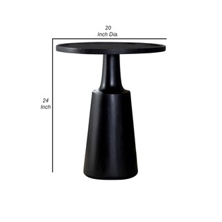 Foto 5 | Foto 5 | Mesa Decorativa Benzara Coch  61 Cm  Superficie Redonda  Base Cónica - Venta Internacional.