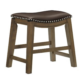 Foto 1 | Foto 1 | Taburete De Comedor Benzara Miel  51 Cm  Piel Sintética  Color Marrón - Venta Internacional.