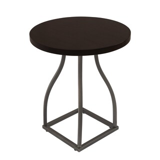 Foto 2 | Foto 2 | Mesa Benzara Tior 51 Cm Con Tapa Redonda De Madera Y Base De Metal Gris - Venta Internacional.