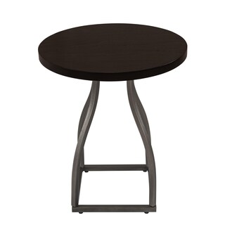 Foto 3 | Foto 3 | Mesa Benzara Tior 51 Cm Con Tapa Redonda De Madera Y Base De Metal Gris - Venta Internacional.