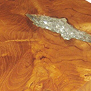 Foto 4 | Foto 4 | Plataforma De Sobremesa Benzara 28x28x5 Cm Cuadrada De Resina De Teca - Venta Internacional.