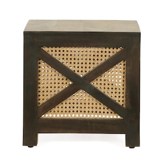 Foto 2 | Foto 2 | Mesa Benzara Bm325979 Cuadrada De Mimbre De Caña Bohemio De 41 Cm - Venta Internacional.