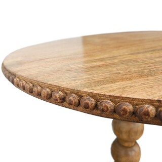 Foto 4 | Foto 4 | Mesa Tup 21 Pulgadas Superficie Redonda Madera De Mango Marrón Natural - Venta Internacional.
