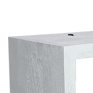 Foto 3 | Foto 3 | Estantería Benzara Rectangular De Madera De Acacia Blanca Lavada 46 Cm - Venta Internacional.