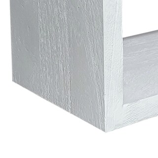 Foto 4 | Foto 4 | Estantería Benzara Rectangular De Madera De Acacia Blanca Lavada 46 Cm - Venta Internacional.