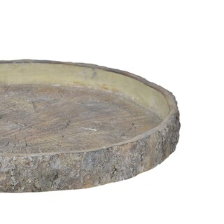 Foto 4 | Foto 4 | Plato Decorativo Para Troncos De Cemento Benzara 46 X 46 X 5 Cm Gris - Venta Internacional.