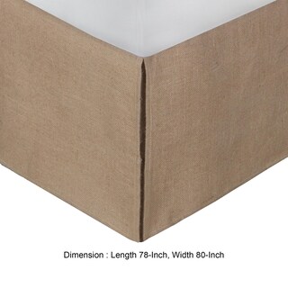 Foto 5 | Foto 5 | Faldón De Cama Benzara Bm307049 38 Cm Drop King Size Marrón - Venta Internacional.