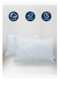 Foto 3 | Foto 3 | Almohada Estándar Microfibra Blanca 2 Pack
