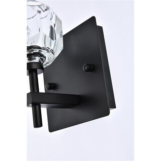 Foto 6 | Foto 6 | Lámpara De Pared Elegant Lighting Graham 15 X 13 Cm Color Negro Hierro - Venta Internacional.