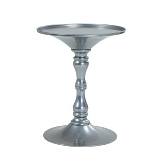 Foto 1 | Foto 1 | Mesa Auxiliar Benzara Wowi  23 Pulgadas  Acero Plateado  46 X 46 X 57 Cm - Venta Internacional.