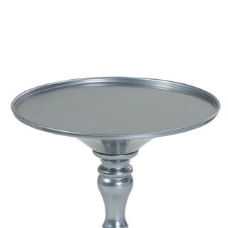 Foto 3 | Foto 3 | Mesa Auxiliar Benzara Wowi  23 Pulgadas  Acero Plateado  46 X 46 X 57 Cm - Venta Internacional.