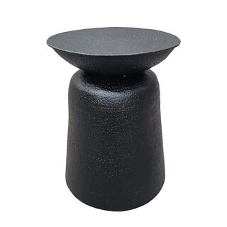 Foto 2 | Foto 2 | Mesa Auxiliar Tup Josi Redonda De 53 Cm De Aluminio Negro Mate - Venta Internacional.