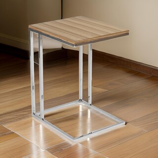 Foto 6 | Foto 6 | Mesa Auxiliar Benzara Zen De 58 Cm Con Bandeja Rectangular Con Marco En C - Venta Internacional.