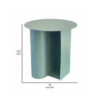 Foto 5 | Foto 5 | Mesa Benzara Rati Con Extremo Lateral De 48 Cm Y Revistero Color Verde - Venta Internacional.