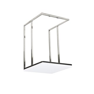 Foto 3 | Foto 3 | Mesa Auxiliar Benzara Zen Con Bandeja Rectangular Blanca De 59 Cm - Venta Internacional.