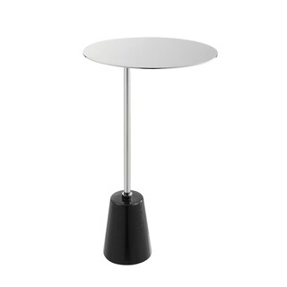 Foto 2 | Foto 2 | Mesa Auxiliar Benzara Frank Con Tapa Ovalada De Acero De 53 Cm De Altura - Venta Internacional.