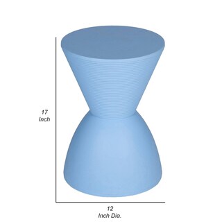 Foto 5 | Foto 5 | Mesa Auxiliar Benzara Hillary Blue 30 X 30 X 43 Cm Para Interiores Y Exteriores - Venta Internacional.