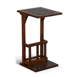 Foto 1 | Foto 1 | Mesa Auxiliar Benzara Odel 33x32x61 Cm En Madera De Caoba Marrón - Venta Internacional.