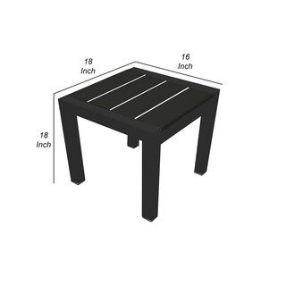 Foto 5 | Foto 5 | Mesa Benzara Josh  Tablones De Poliresina Con Extremo Lateral  46 Cm - Venta Internacional.