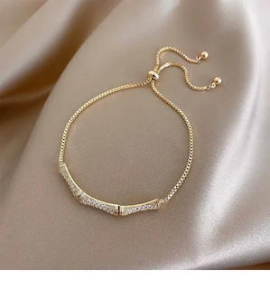 Foto 1 | Foto 1 | Pulseras De Plata  Xtellar 925 Mujer Oro De Bambú