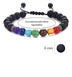 Foto 2 | Foto 2 | 2pz Pulsera Xtellar De Cuentas Lava 7 Chakras