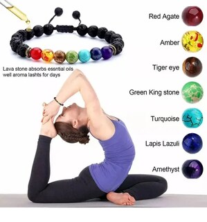 Foto 4 | Foto 4 | 2pz Pulsera Xtellar De Cuentas Lava 7 Chakras