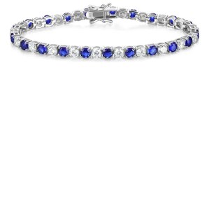 Foto 1 | Foto 1 | Pulseras De Plata Xtellar 925 Con Zafiros Azules