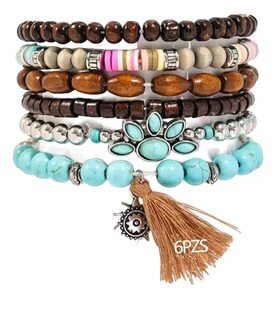 Foto 1 | Foto 1 | 6 Piezas Pulsera Xtellar Para Hombre De Cuero Joyeria Dama