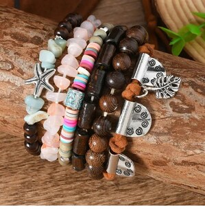 Foto 3 | Foto 3 | 6 Piezas Pulsera Xtellar Para Hombre De Cuero Joyeria Dama