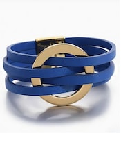 Pulsera De Cuero Xtellar  Para Mujer Pulsera Trenzada