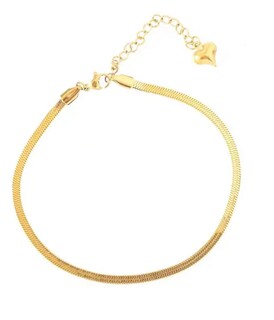 Foto 1 | Foto 1 | Tobillera Xtellar Panza Víbora Plana Pulsera Pie Mujer