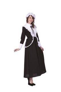 Foto 1 | Foto 1 | Disfraz Rg Proper Pilgrim Lady Color Blanco Y Negro Talla Grande - Venta Internacional.