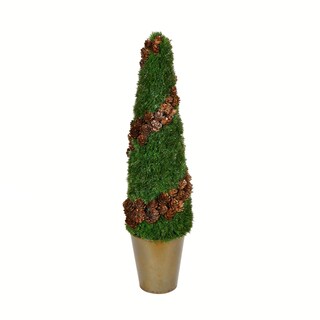 Foto 1 | Foto 1 | Árbol De Cedro Artificial Vickerman De 61 Cm En Forma De Cono Con Piña De Pino - Venta Internacional.