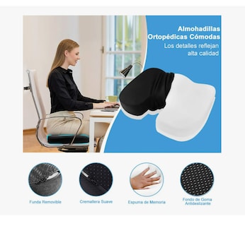 Foto 4 | Foto 4 | Cojín De Espuma Viscoelástica Para Coxis Para Auto Y Silla