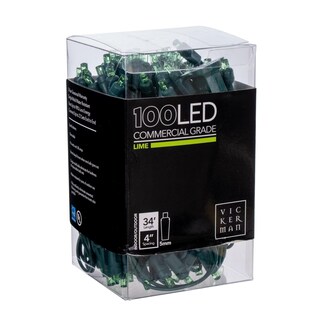 Foto 2 | Foto 2 | Juego De Luces Led Vickerman 100 Led Cable Verde 10 M - Venta Internacional.