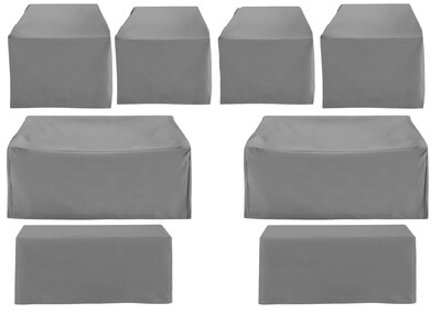 Foto 2 | Foto 2 | Juego De Fundas Para Muebles De Patio Crosley Impermeables Color Gris 8 Piezas - Venta Internacional.