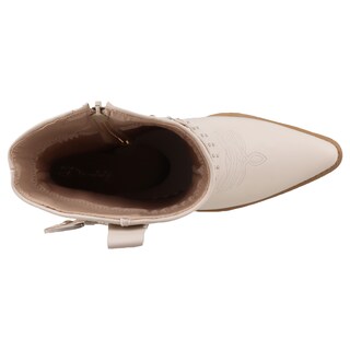 Foto 5 | Foto 5 | Bota Vaquera Dama Dominiq Modelo 1164 Latte Hebilla Y Estoperoles