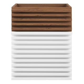 Foto 5 | Foto 5 | Armario Modway Render 43 X 39 X 39 Cm Mdf Montaje En Pared Madera De Nogal Blanco - Venta Internacional.