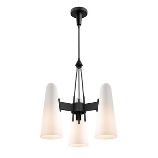 Foto 4 | Foto 4 | Lámpara Colgante Modway Beacon De 3 Luces Color Negro Opalino - Venta Internacional.