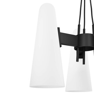 Foto 5 | Foto 5 | Lámpara Colgante Modway Beacon De 3 Luces Color Negro Opalino - Venta Internacional.