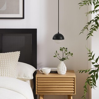 Foto 5 | Foto 5 | Lámpara Colgante Modway Eclipse Ajustable De Cristal Opalino Negro - Venta Internacional.